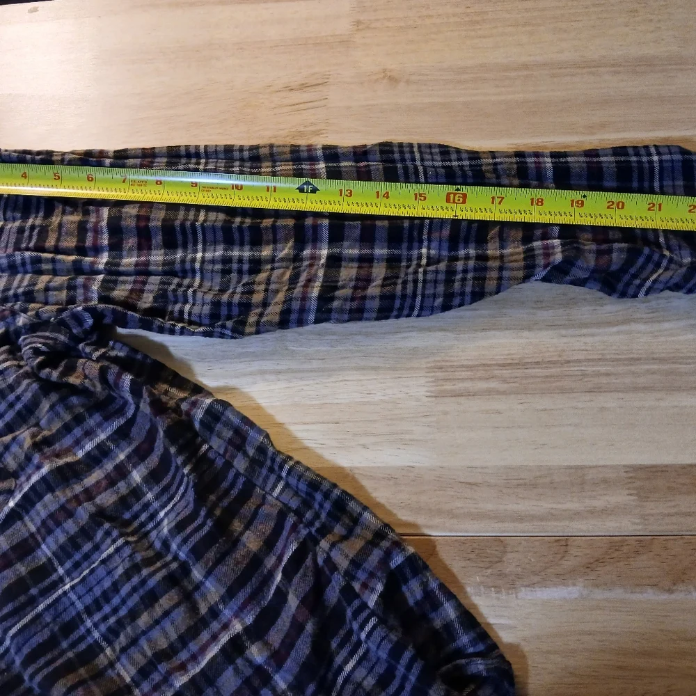 Maurices Woman Casual Plaid Buttondown Shirt - Black, Brown, Burgady XL - Picture 6 of 16
